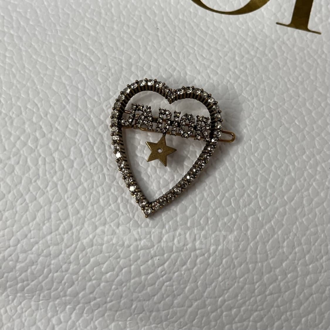 쟈디올 하트 큐빅 헤어클립 상품이미지3