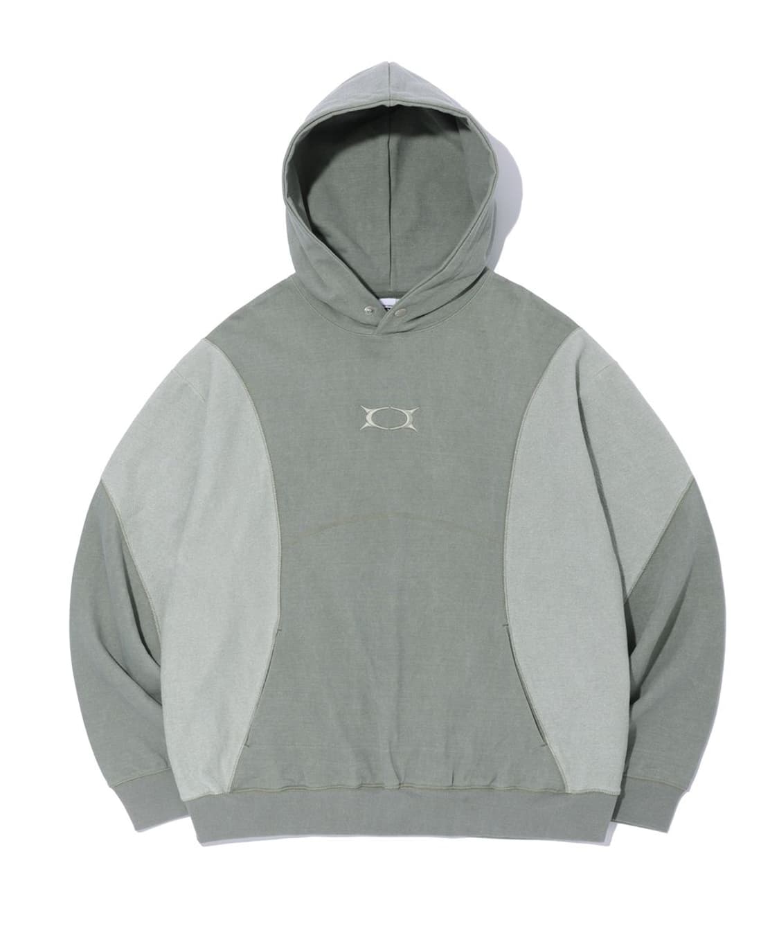 크리틱 INCISION PIGMENT 후드 카키 앤팀 의주 손민수 상품이미지1