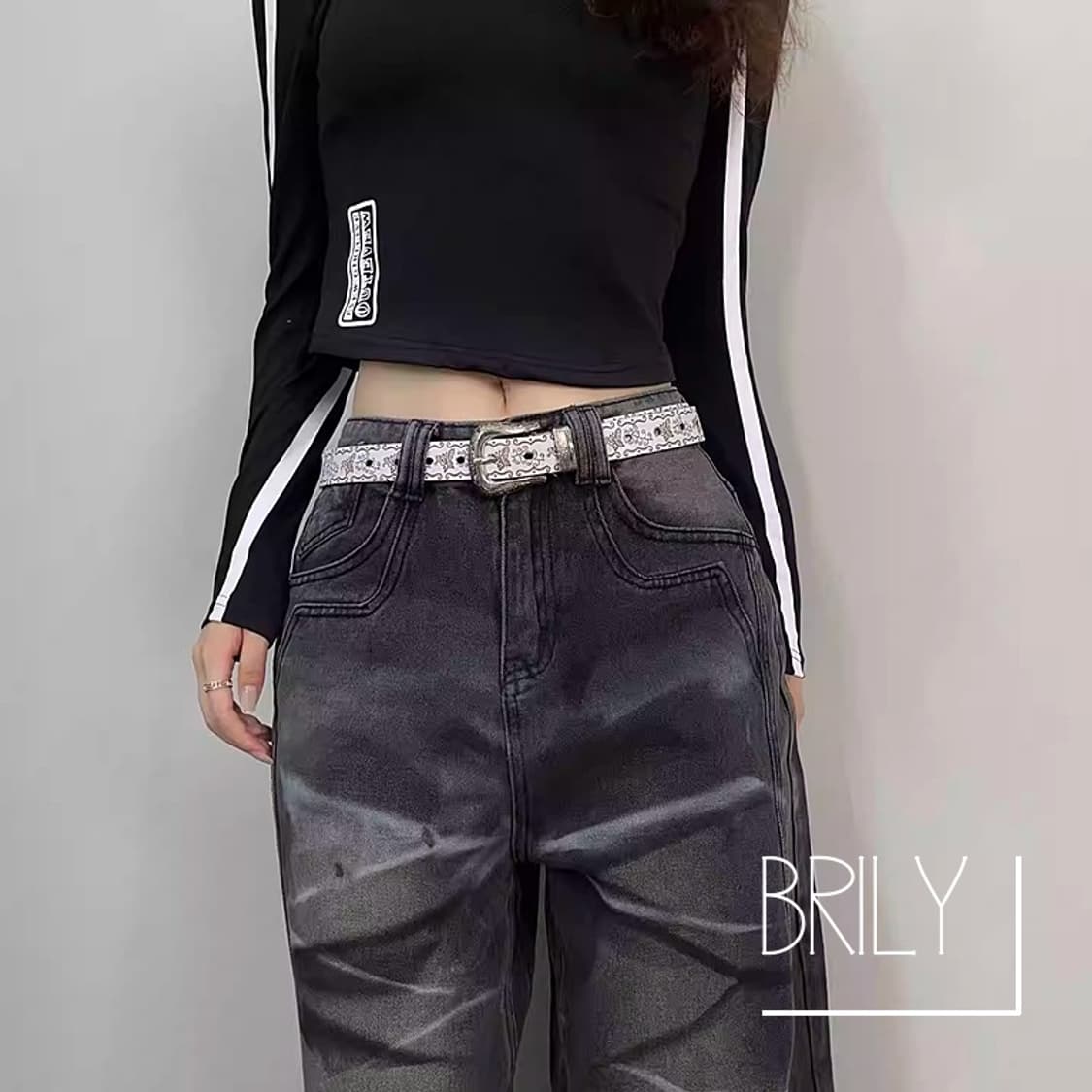 [Unisex] LAD 엔틱 에스닉 클래식 웨스턴 가죽 벨트 브라운 상품이미지8