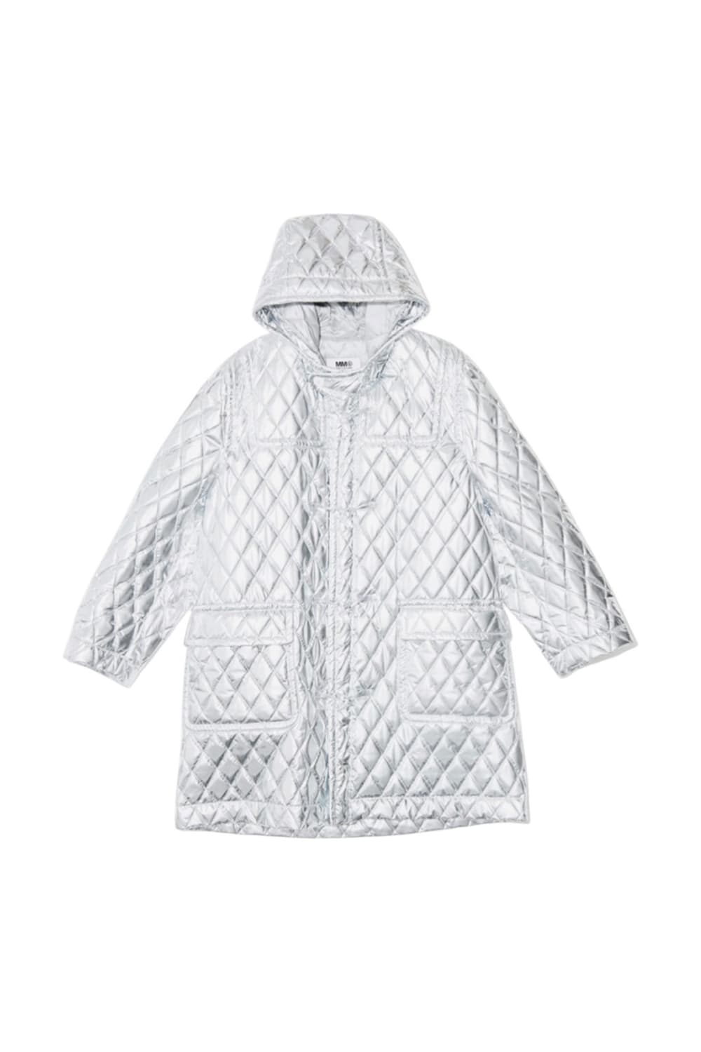 마르지엘라 18FW MM6 실버 퀄팅 더플 코트 상품이미지2