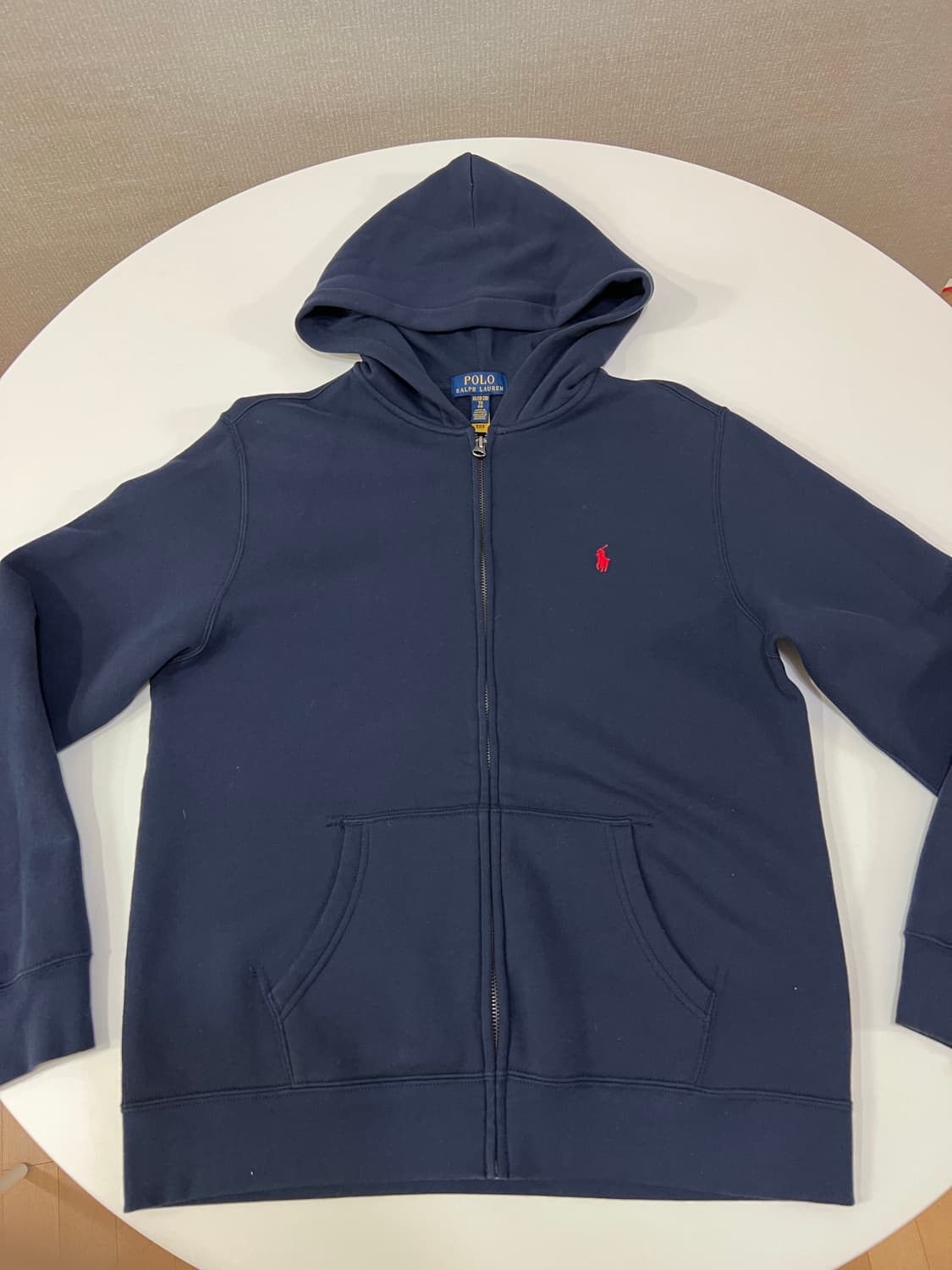폴로 보이즈 후드집업 xl 네이비 상품이미지1