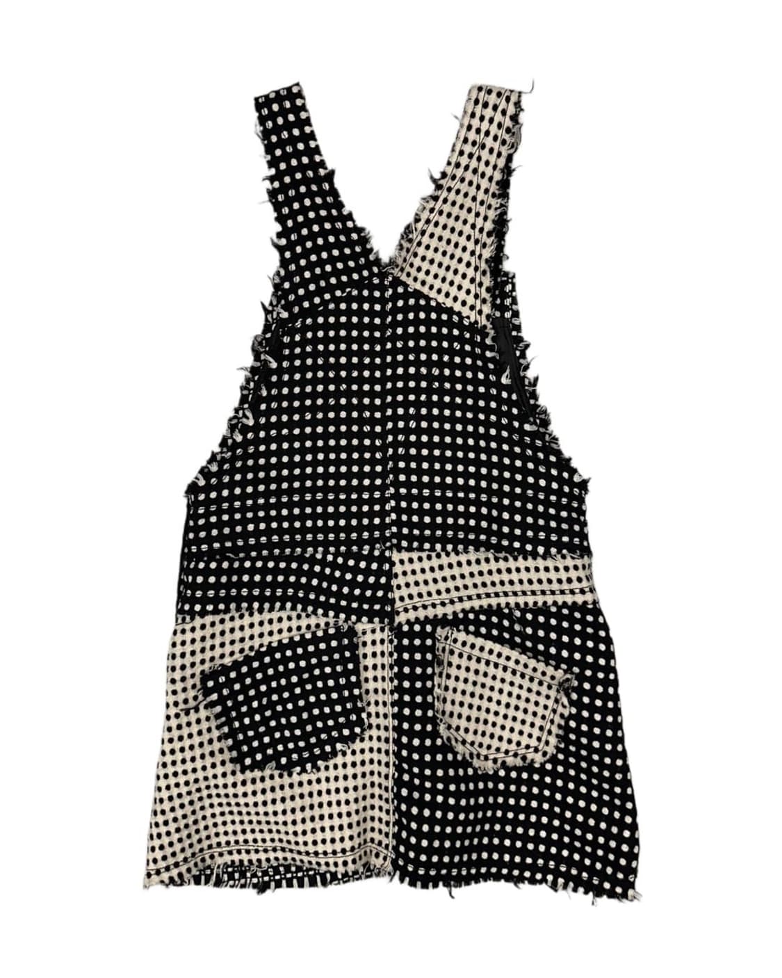 ALGONQUINS 그런지 폴카닷 도트 오버롤 멜빵 스커트 빈티지 상품이미지2