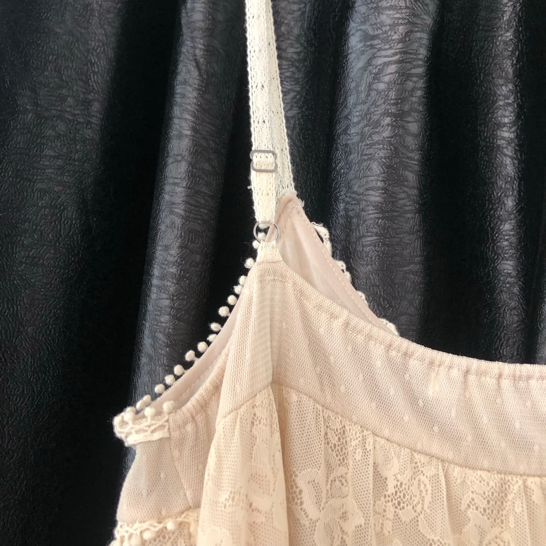 Vintage 💿 coward beige lace s 상품이미지10