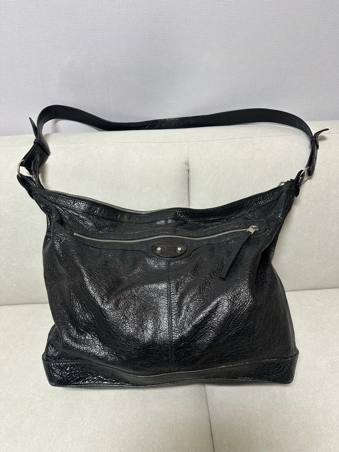 [A+ 정품] 발렌시아가 시티 모터백 커리어 블랙 상품이미지9