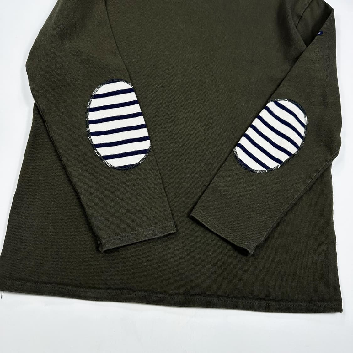 세인트제임스 길도 엘보우패치 롱슬리브 카키 M 상품이미지3