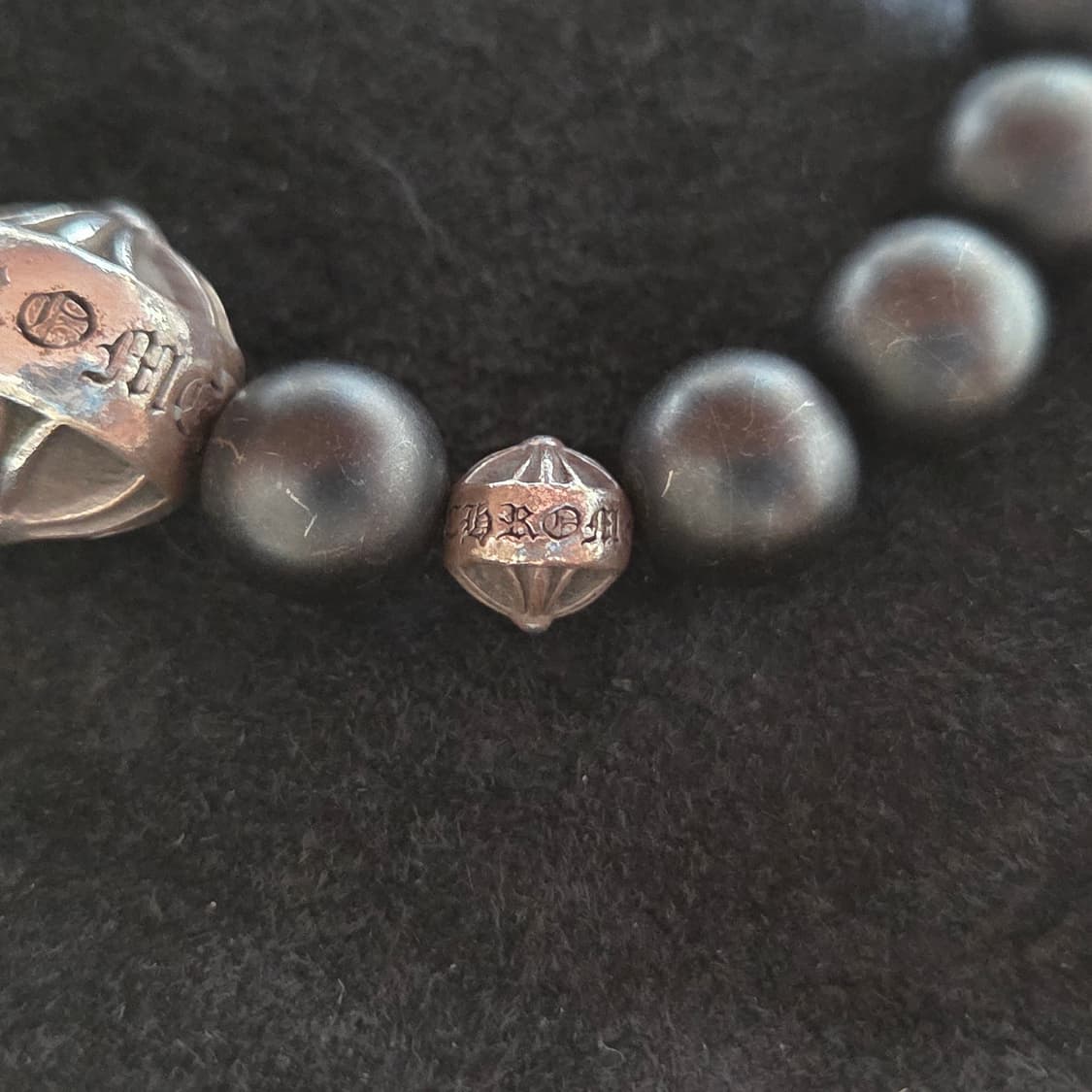 크롬하츠 비즈팔찌 BEAD 71 무광 오닉스 8mm 상품이미지5