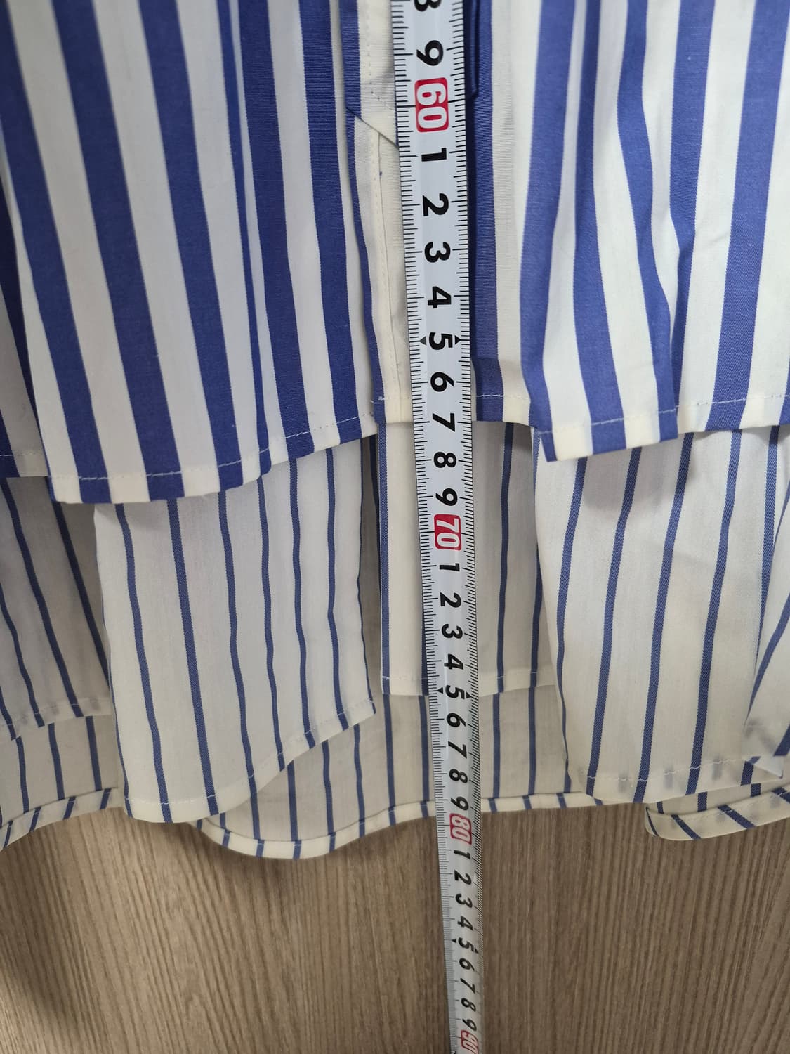 솔리드옴므 스트라이프 레이어드셔츠 48 상품이미지5