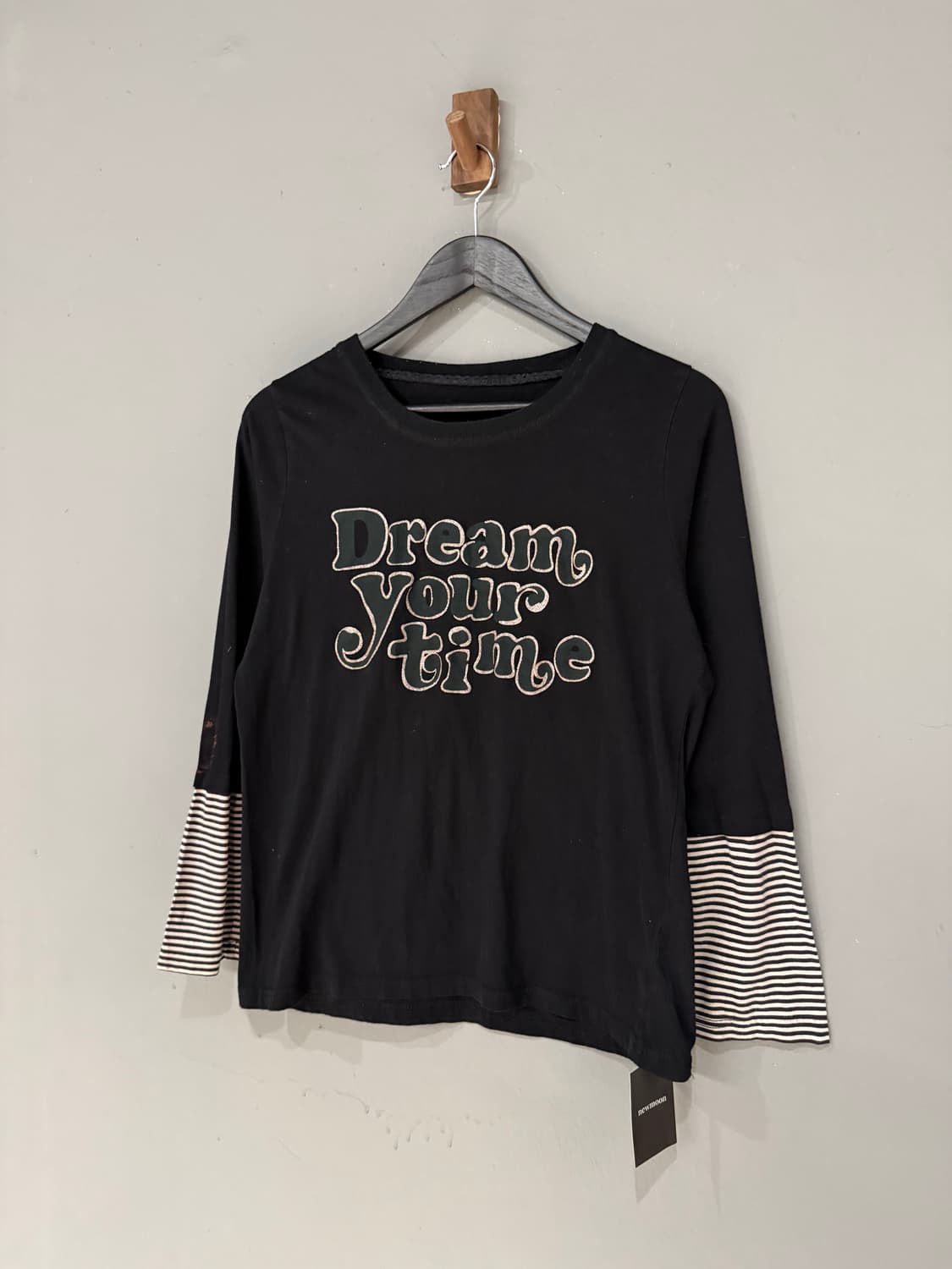 lettering detail stripe point top 상품이미지4