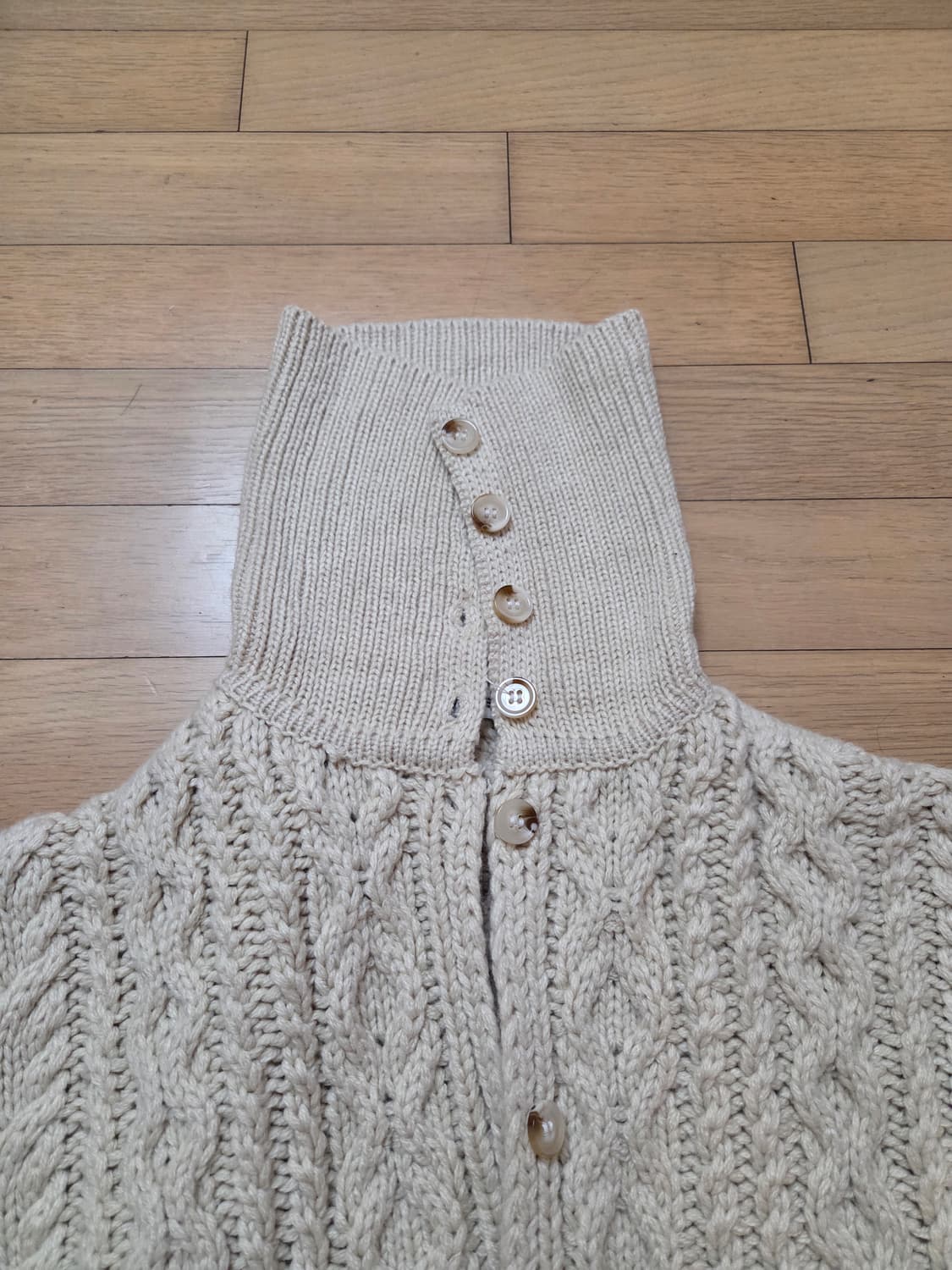 로메인 아이 니트 케이블 가디건 상품이미지2