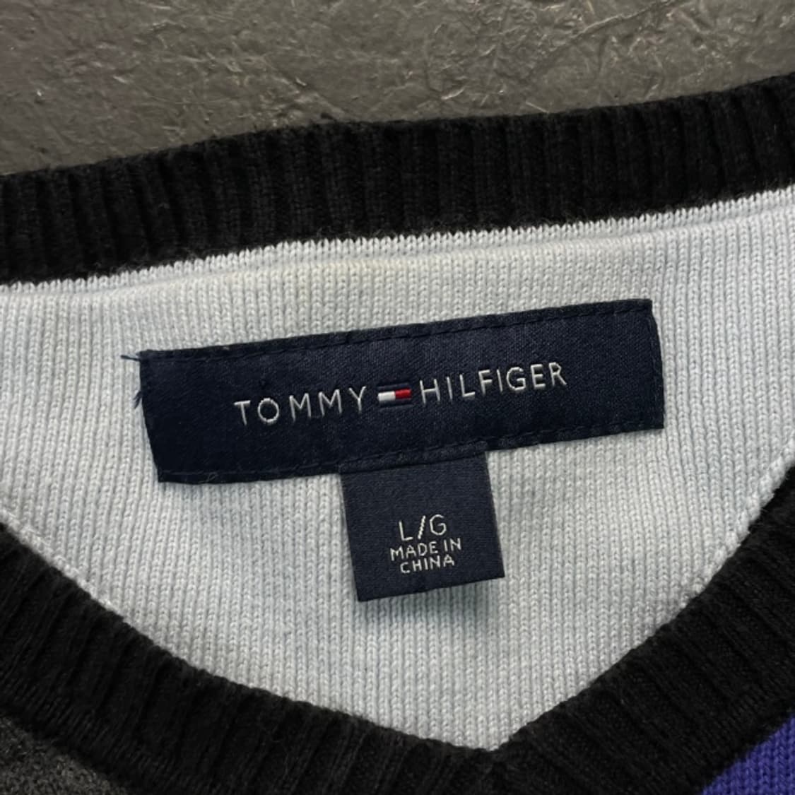 100 타미힐피거 아가일 니트  상품이미지3