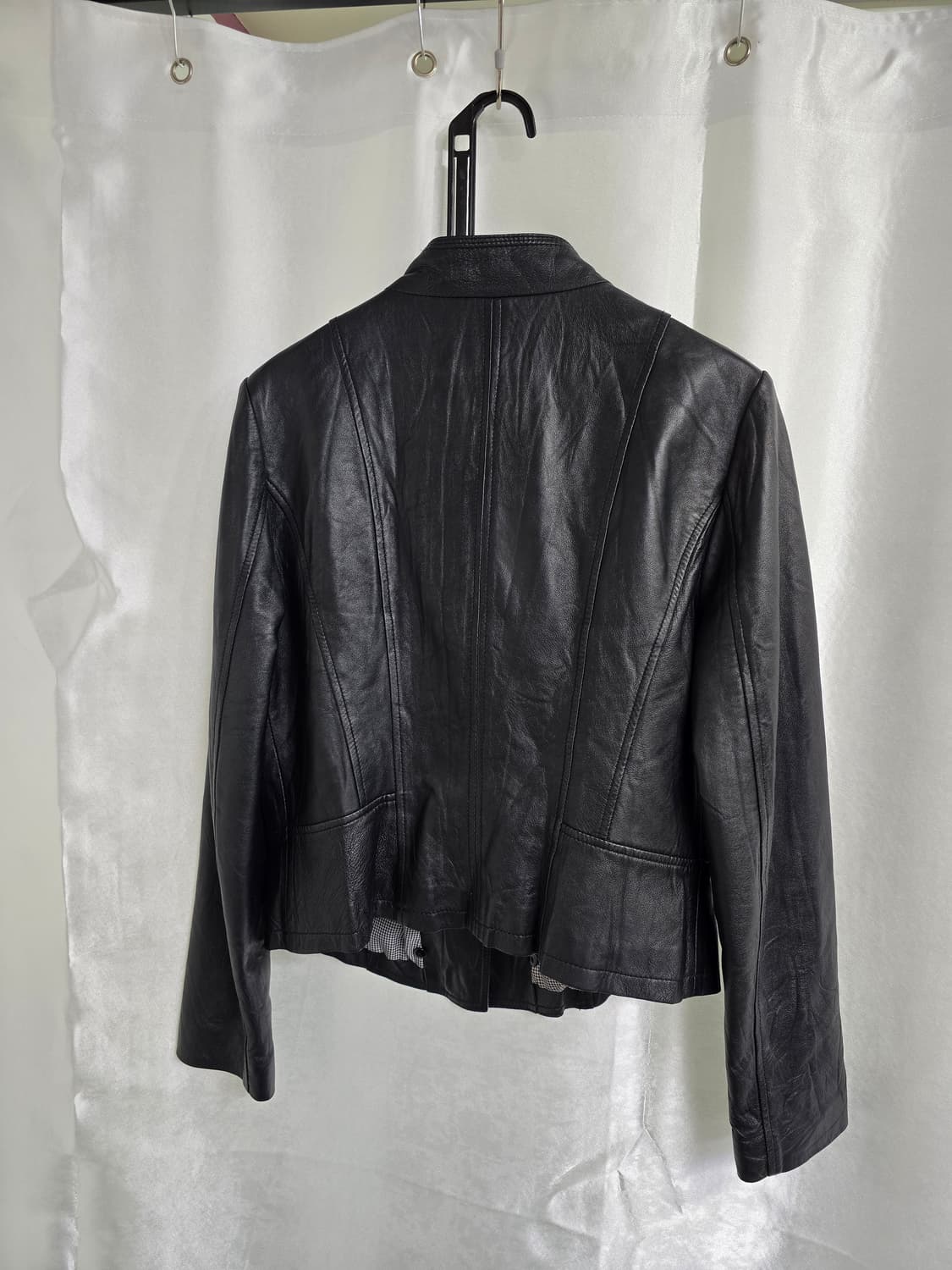 City Gee 블랙 양가죽 라이더 자켓 (1764) 상품이미지2