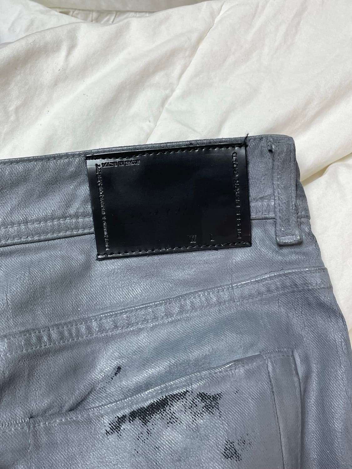 Diesel Black Gold Coated Wax Jeans 상품이미지4