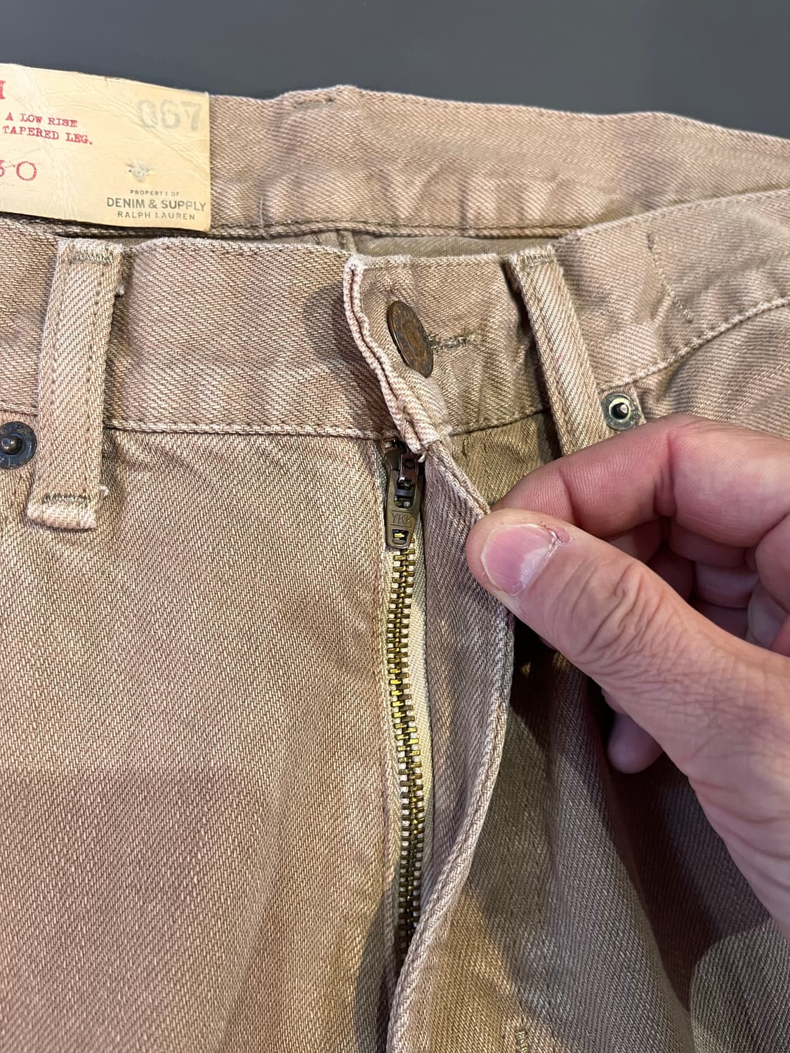 데님앤서플라이 랄프로렌 슬림 진 32X30 (Vivo Tan) 상품이미지4