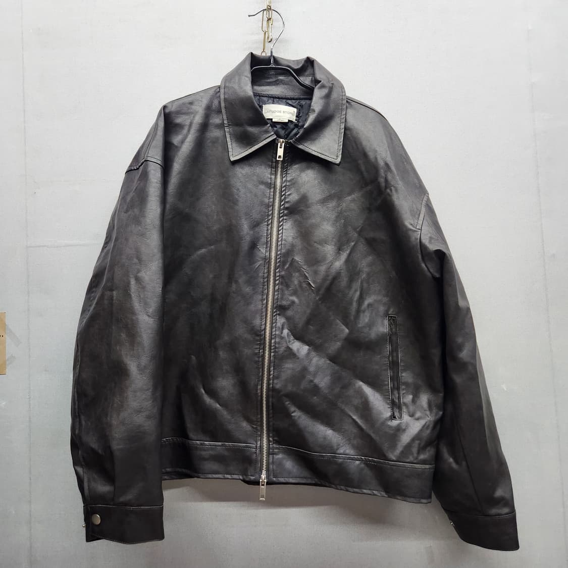 라퍼지스토어 빈티지 워싱 레더 자켓 L(XL) 상품이미지1