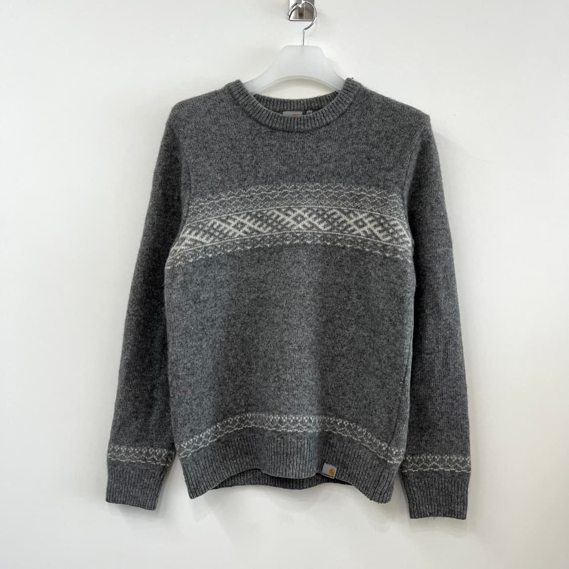 칼하트 노르딕 패턴 그레이 울 니트 상품이미지3
