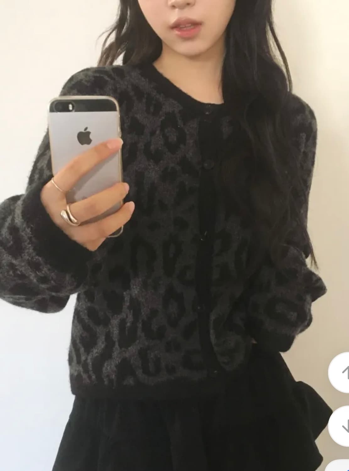 레오파드 앙고라 니트 가디건  상품이미지1