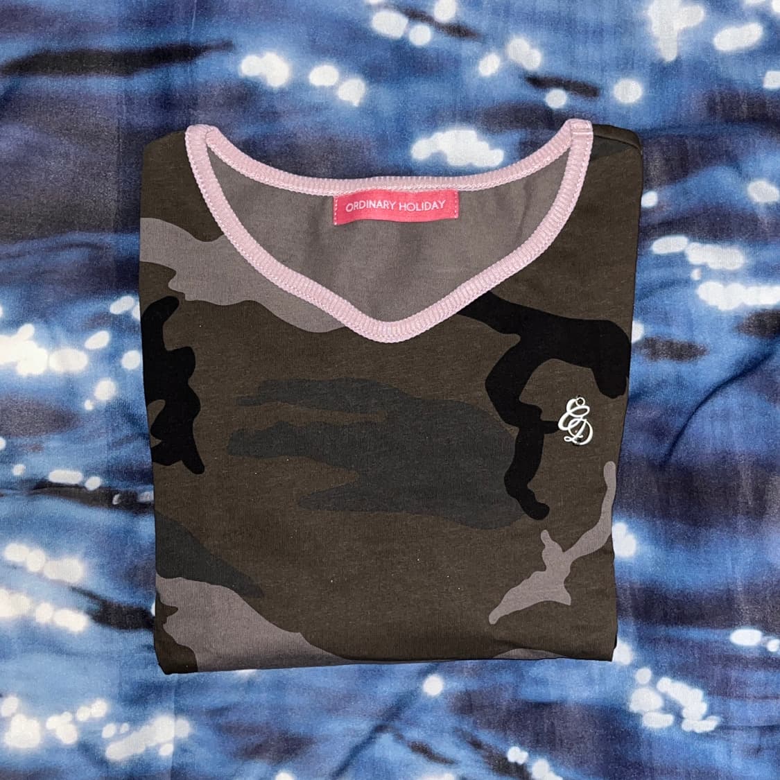 ORDINARY HOLIDAY Camo Ringer T-shirt 상품이미지2