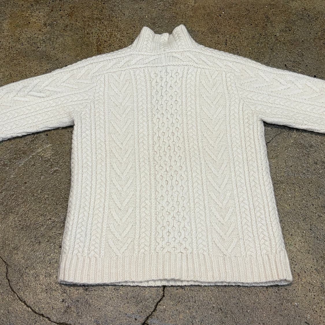 90s USA 빈티지 폴로 랄프로렌 피셔맨 니트 헤비코튼 꽈베기니트  상품이미지6