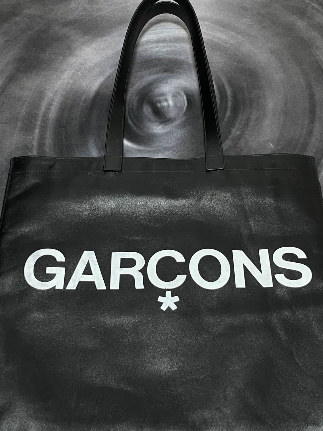 Comme des garcons Leather Logo Tote Bag 상품이미지6