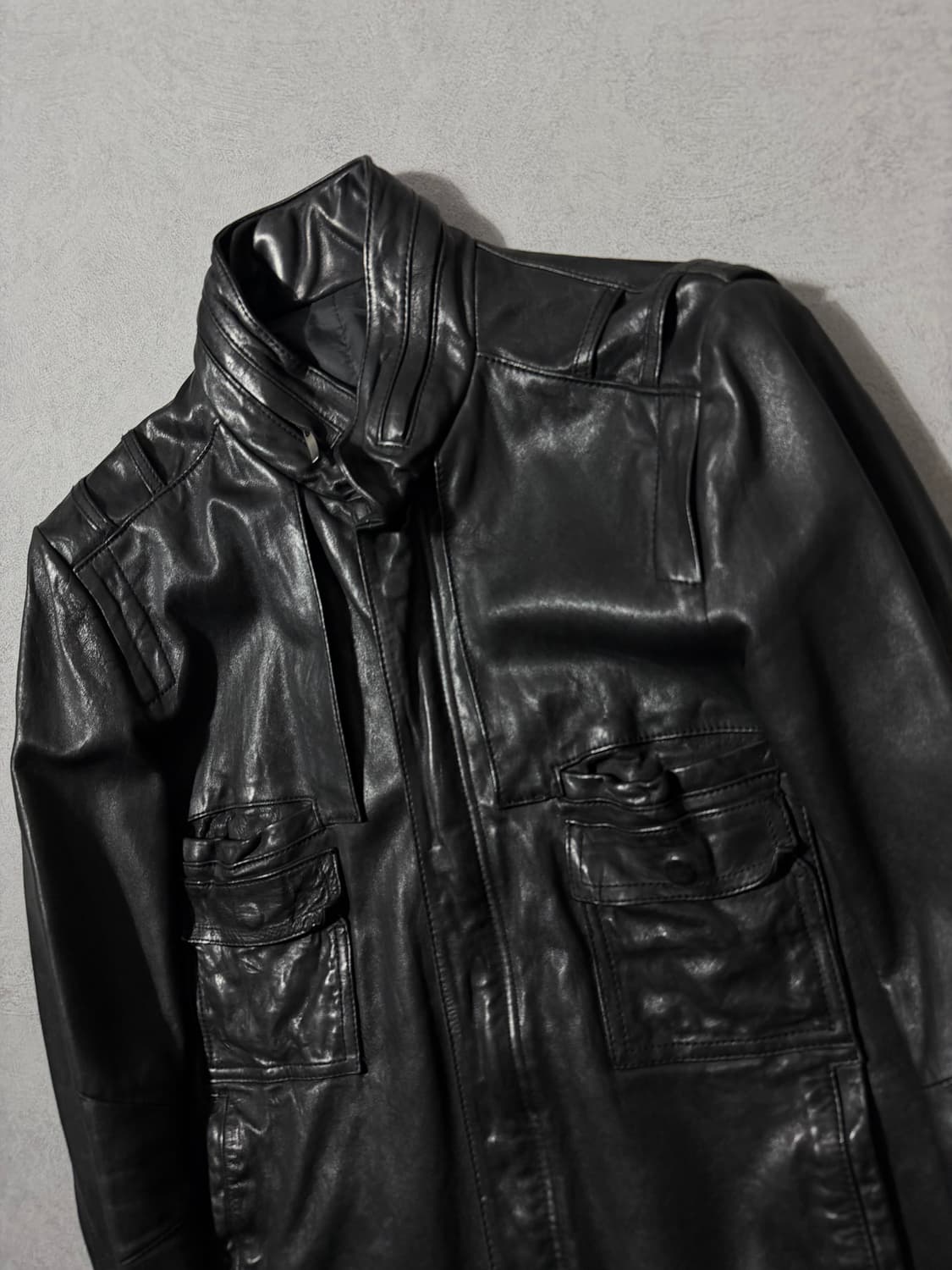 솔리드옴므 멀티포켓 램스킨 자켓 상품이미지4