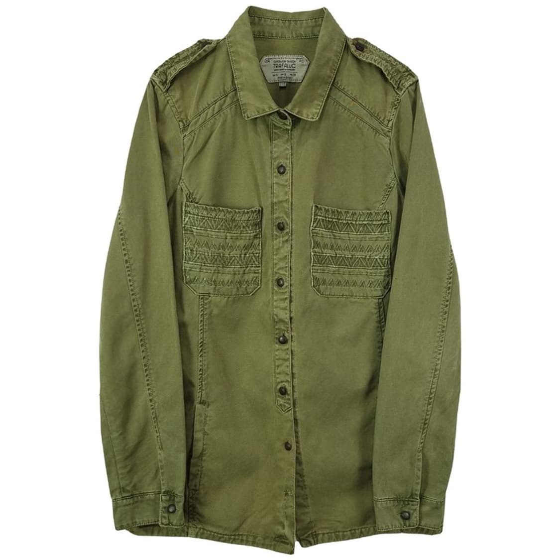 [자라] 빈티지 가공 에슨닉 패널 도킹 밀리터리 셔츠 자켓 M19798 상품이미지2