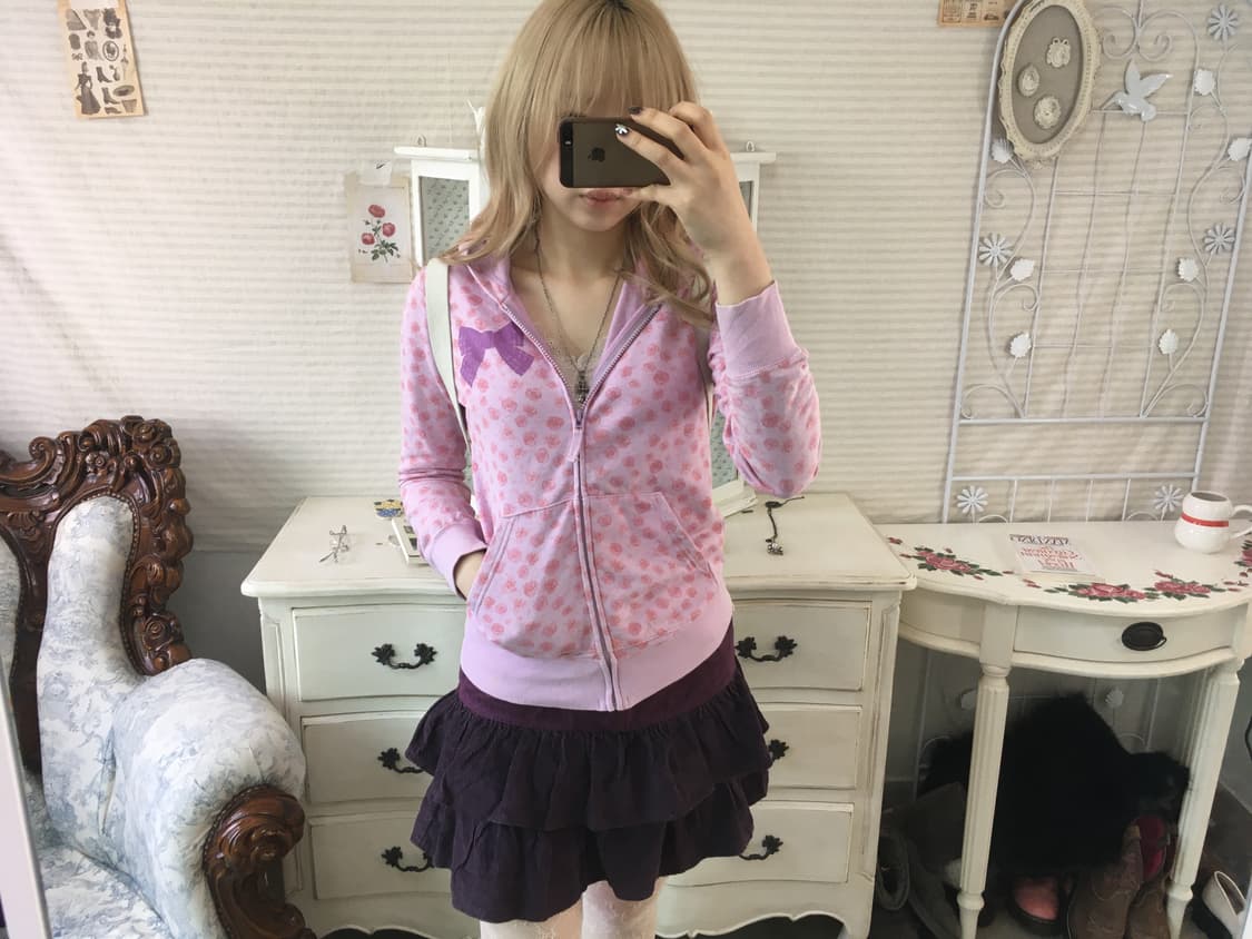 jpn vintage deep purple cancan skirt 상품이미지4