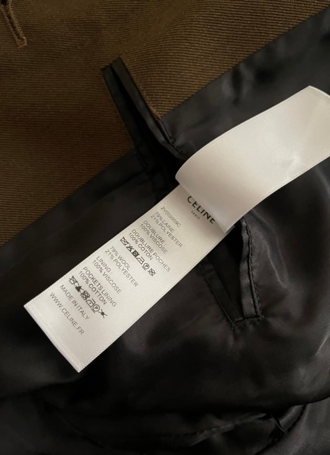 셀린느 19FW 개버딘 울 애비에이터 자켓 46사이즈 상품이미지4