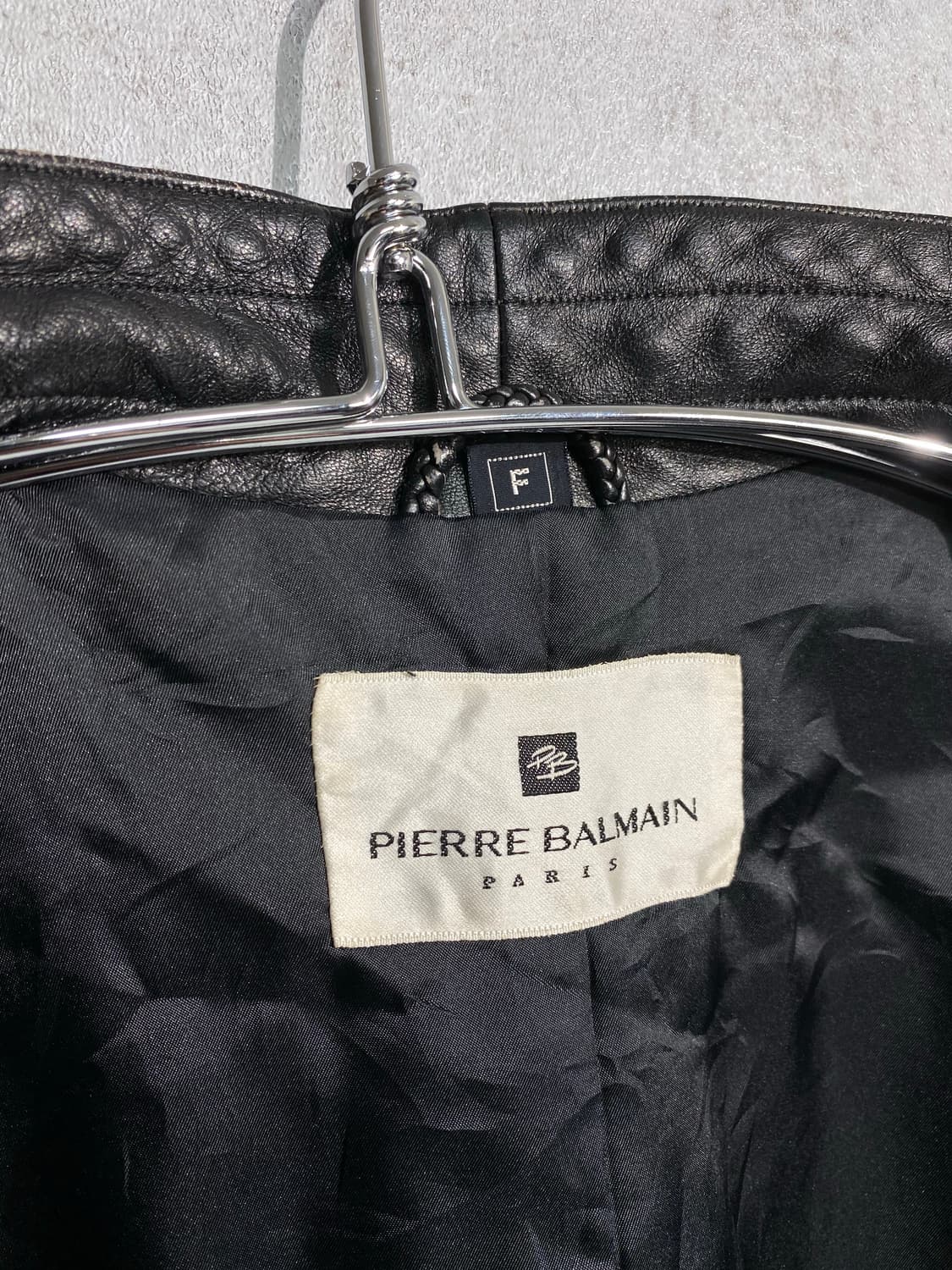 [F] 90s Pierre Balmain 발망 양가죽 레더코트 상품이미지8