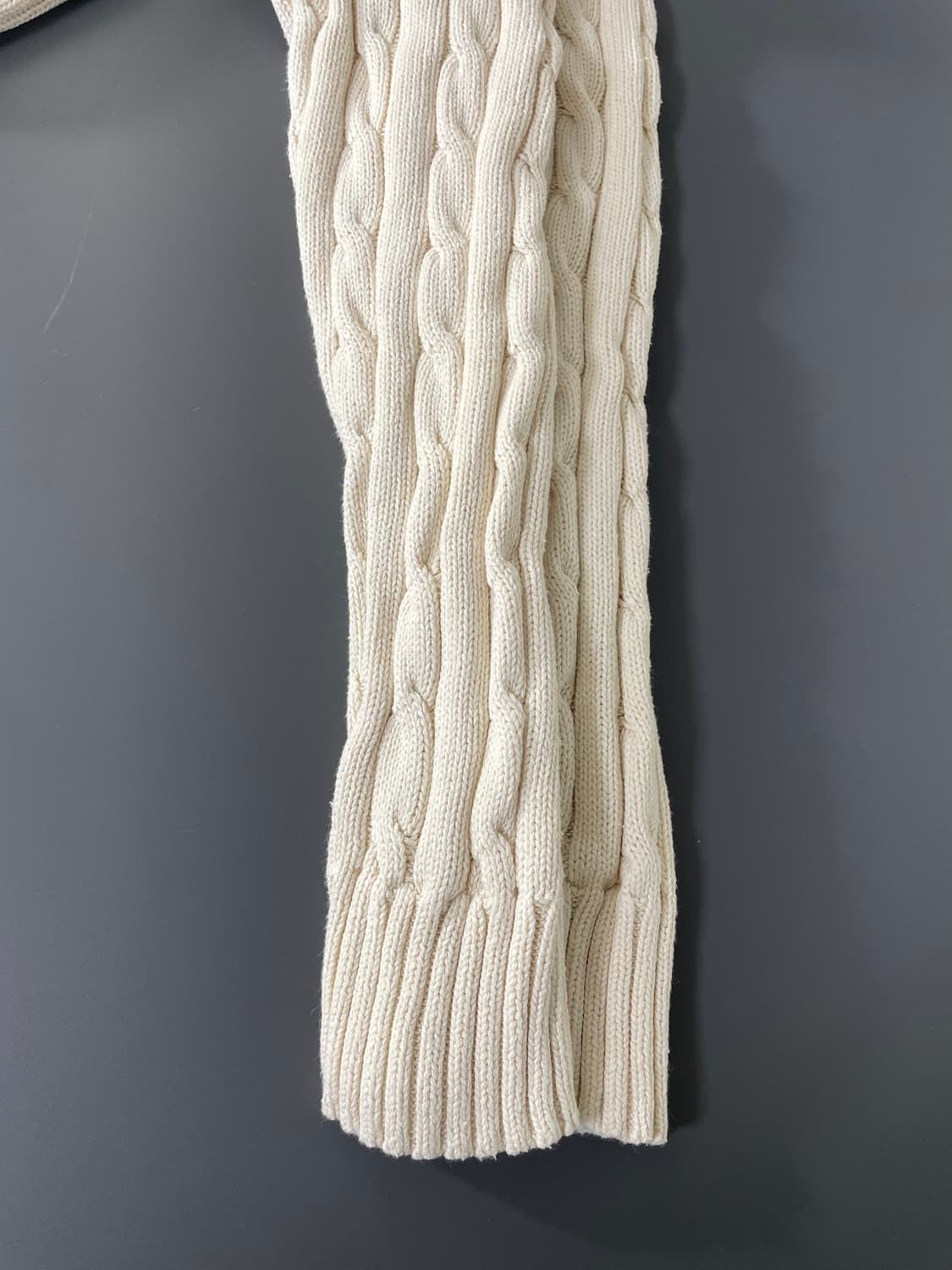 [M] 폴로 랄프로렌 여성 코튼 케이블 꽈배기 브이넥 니트 스웨터 상품이미지6