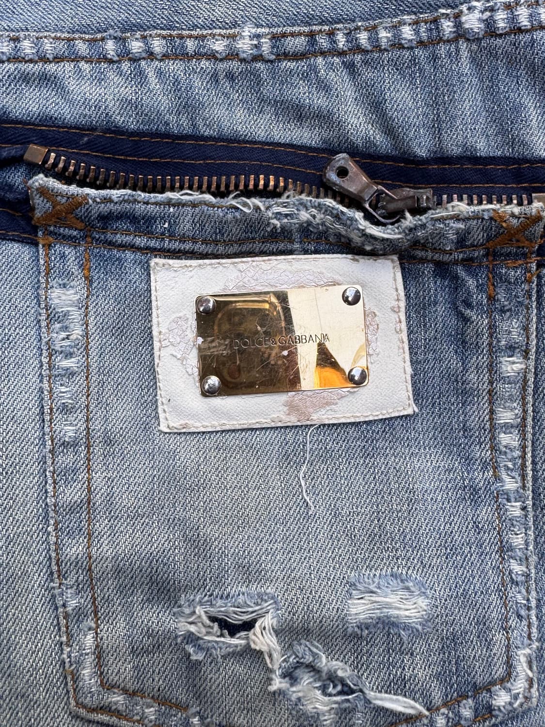 돌체앤가바나 디스트로이드 데미지 워싱 데님팬츠  상품이미지5