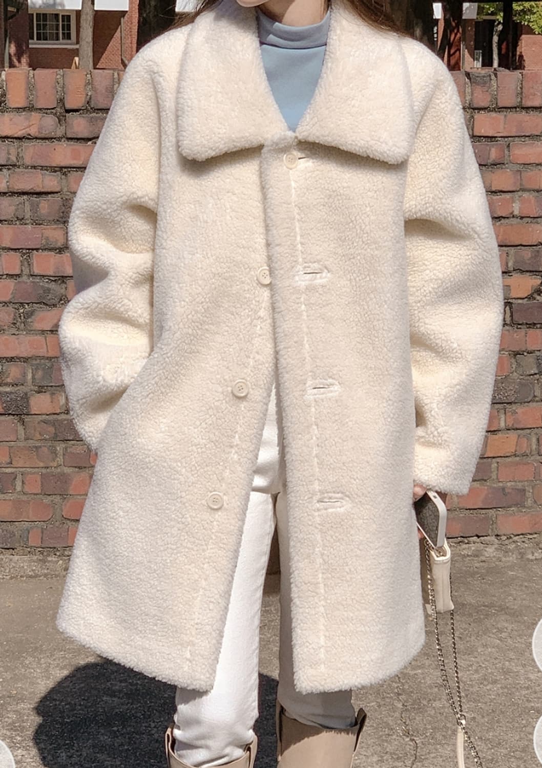 아뜨랑스 리버시블 하프 무스탕 상품이미지2