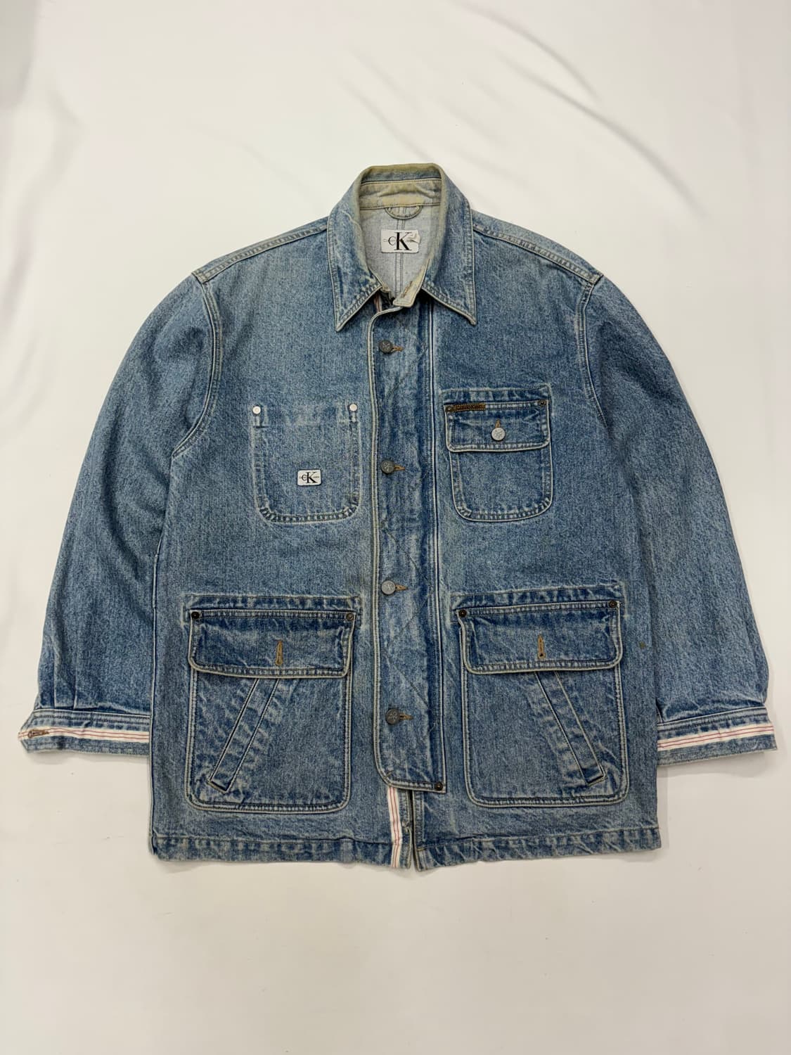 90s CK 캘빈클라인 데님 트러커 워크자켓 상품이미지2