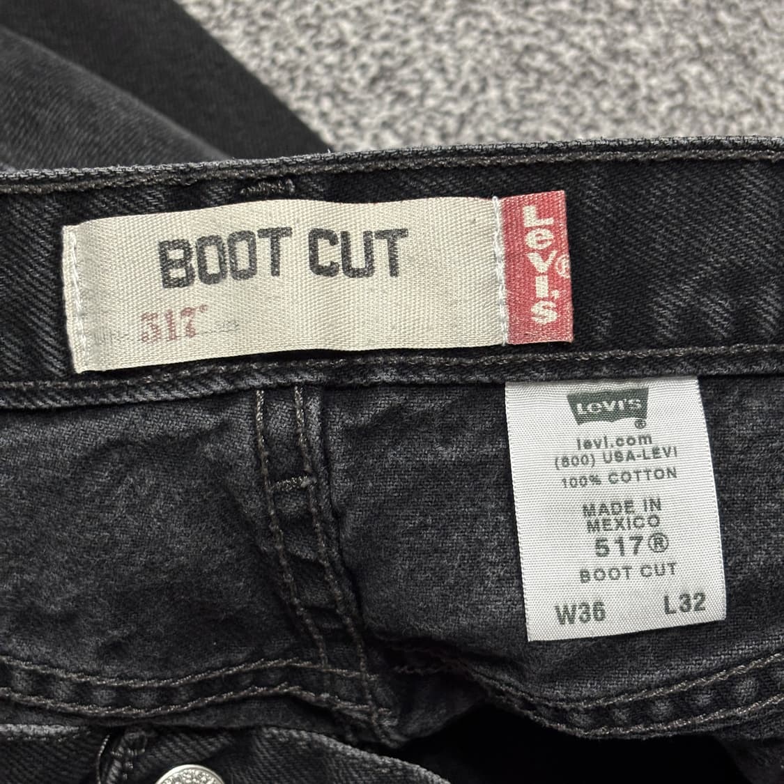 00s 리바이스 517 블랙 허리43cm 상품이미지7