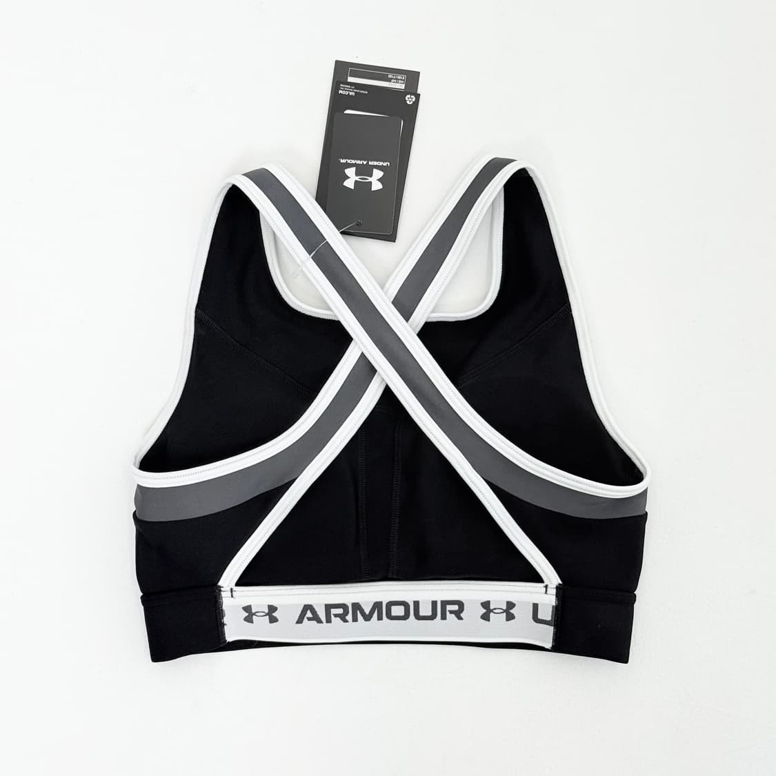 (새상품) 언더아머 UA 크로스백 미드 오픈 백 스포츠브라 S 상품이미지3