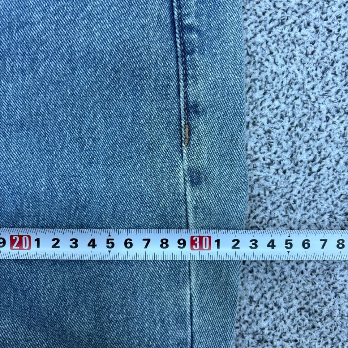 32 신형 무신사스탠다드 연청 데님 팬츠 0526J 상품이미지6