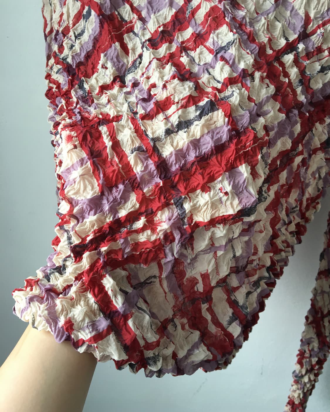Pattern pleats top 상품이미지2