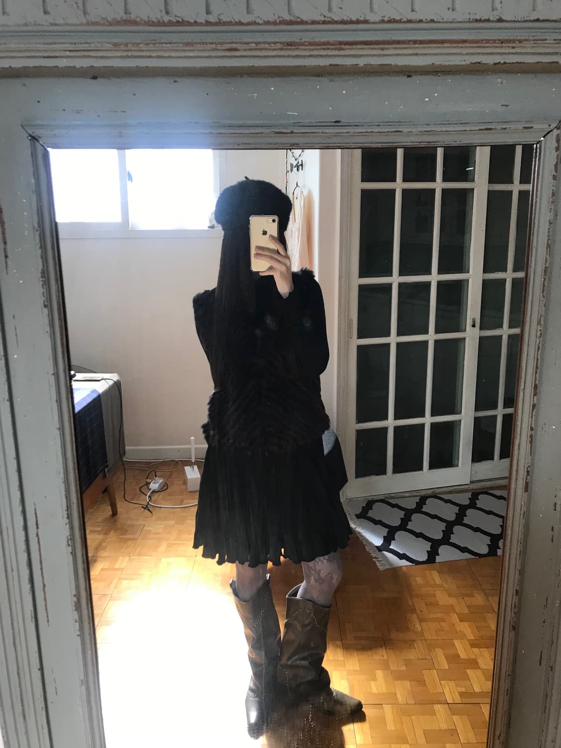 vintage fur knit vest 상품이미지3