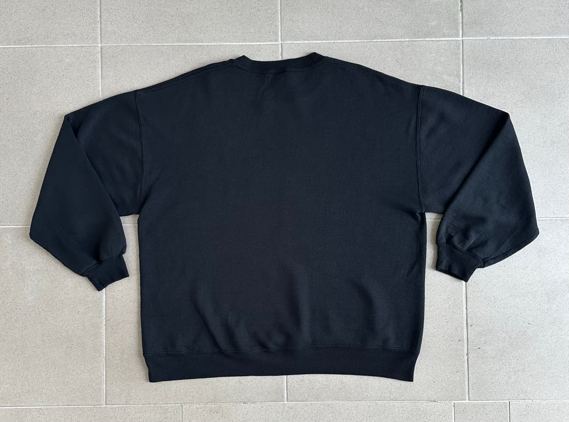 90s 빈티지 러셀 스웻셔츠 블랙 XL USA 상품이미지2