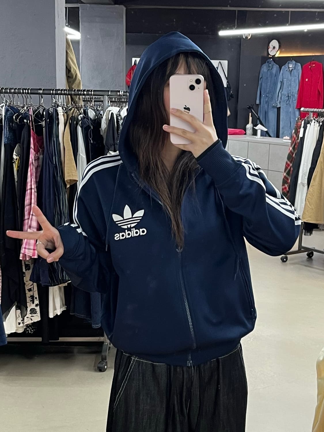 아디다스 네이비 후드플락 상품이미지1