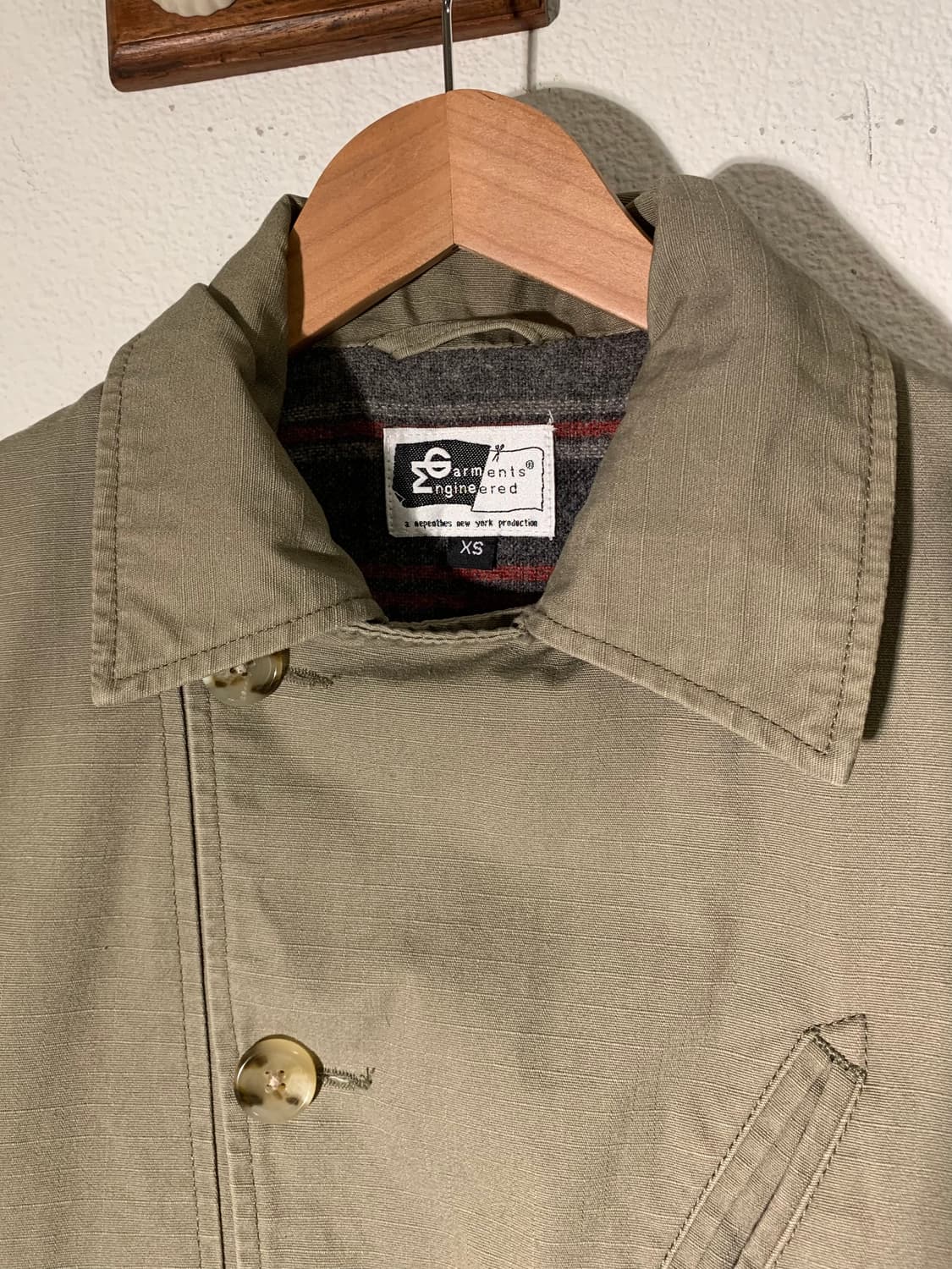 엔지니어드가먼츠 버클카라 베이지 피코트 자켓 상품이미지3