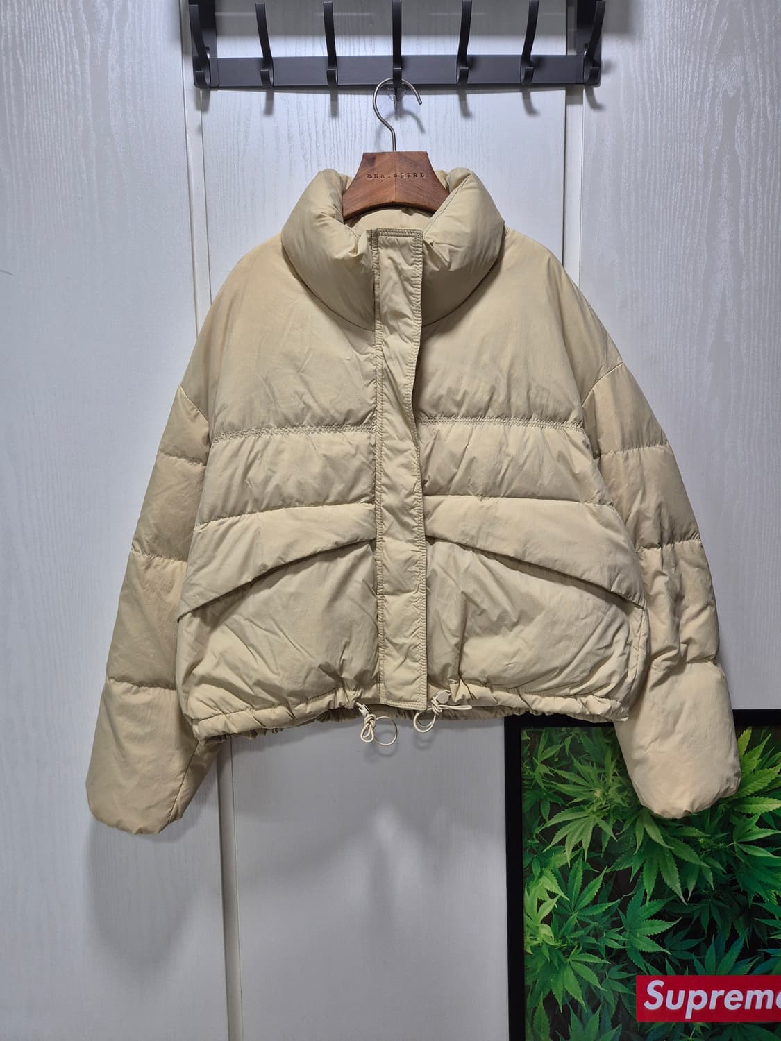 버터 베이지칼라 숏패딩 상품이미지1