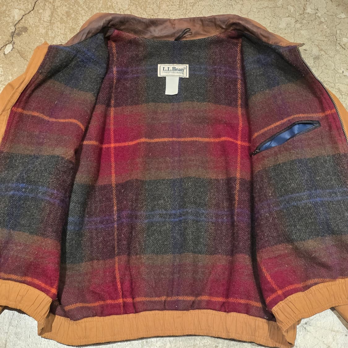 80s 엘엘빈 캔버스 코튼 울 블랭킷 웜업 워크자켓 MADE IN USA 상품이미지6