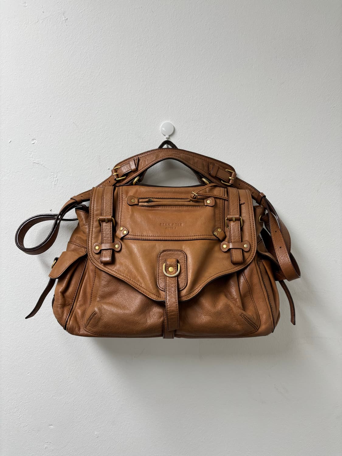 “Bean Pole” Brown Multi Pocket Detail Ba 상품이미지1