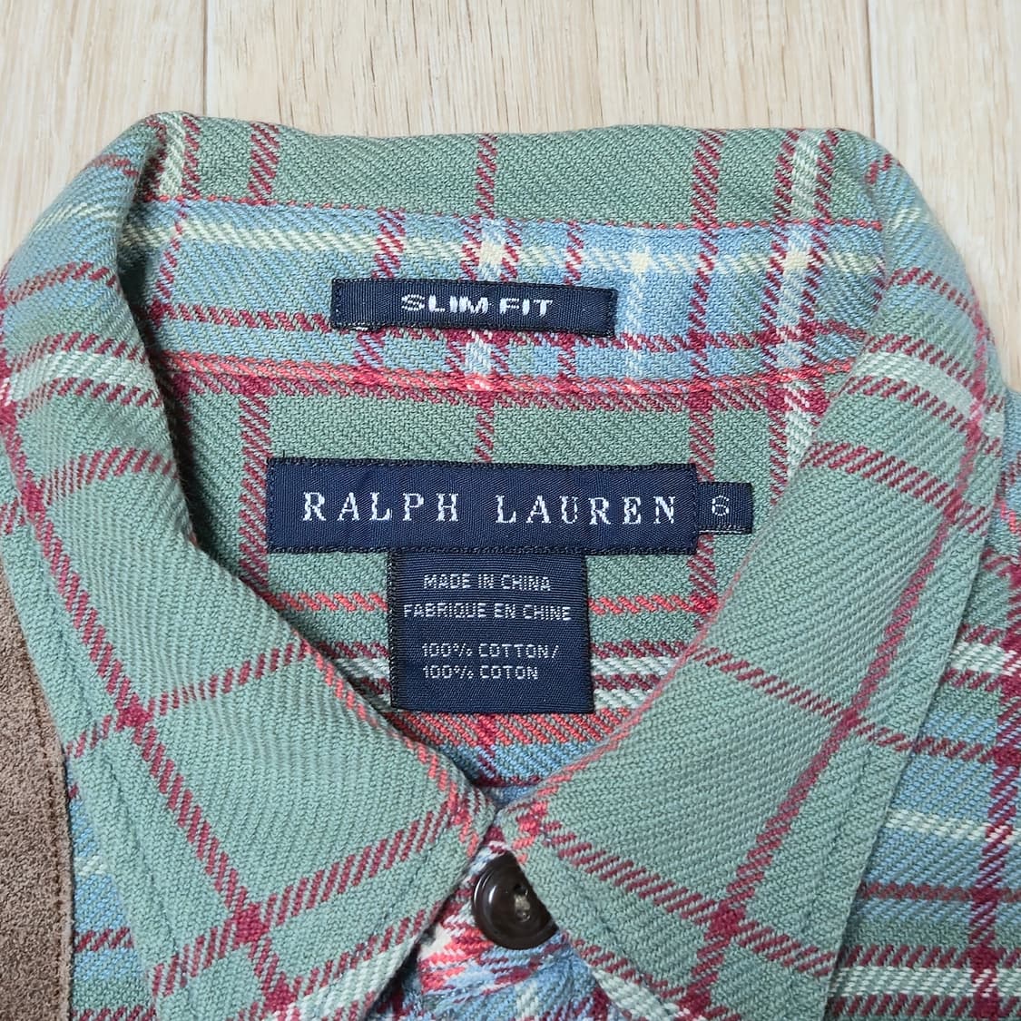 95) 랄프로렌 슬림핏 체크 셔츠 상품이미지3