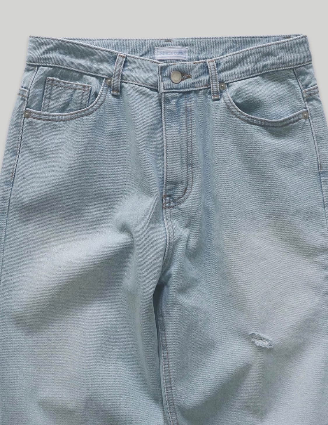 쉬이즈큐트 버디 데님 Buddy denim pants Light blue 상품이미지2