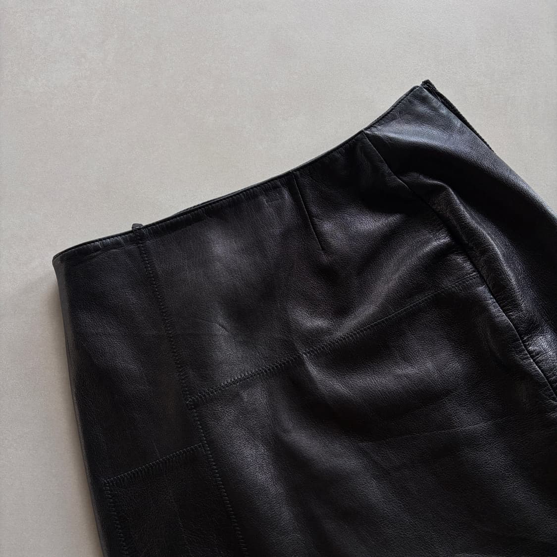 [25인치]프라다 PRADA 정품 90s 양가죽 스커트 상품이미지3