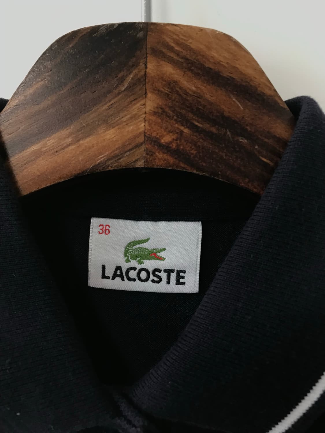 라코스테 자수로고 네이비 피케 카라 반팔 티셔츠 상품이미지5