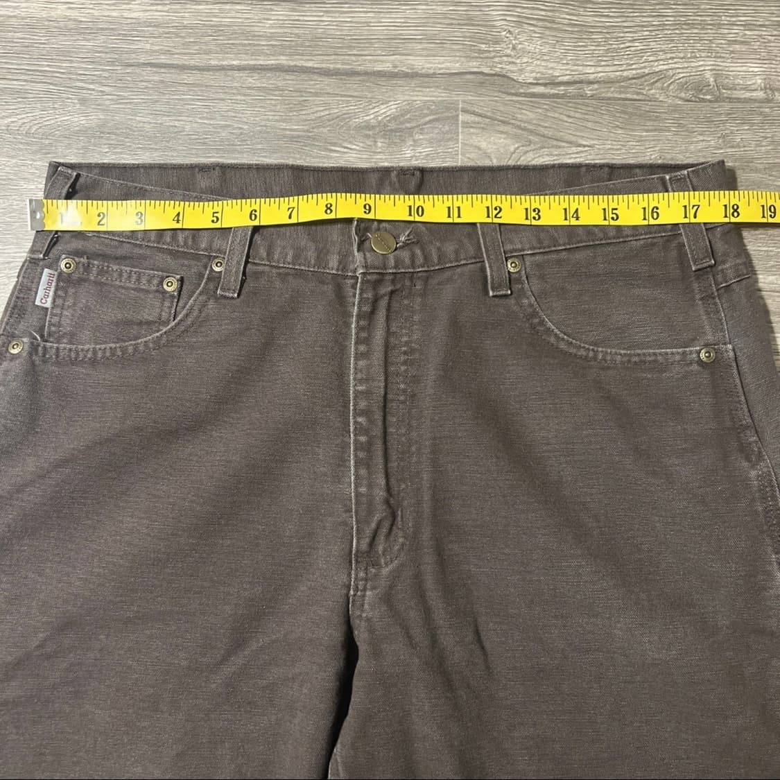 칼하트 B11 DKB 카펜터 워크 팬츠 초콜릿 브라운 사이즈 36x32 상품이미지5
