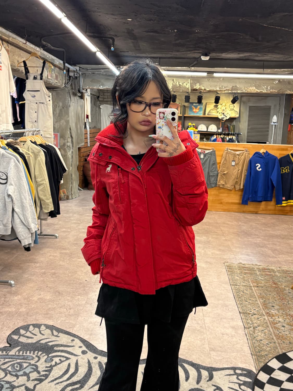 아베크롬비 레드 봄버 #csz4235 상품이미지2