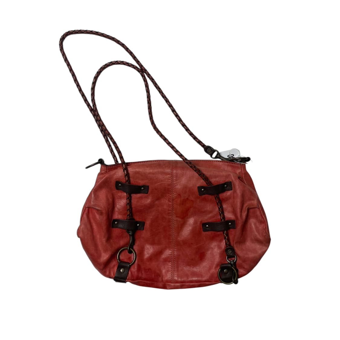 cuir jouer cube 레드 레더 백 상품이미지4